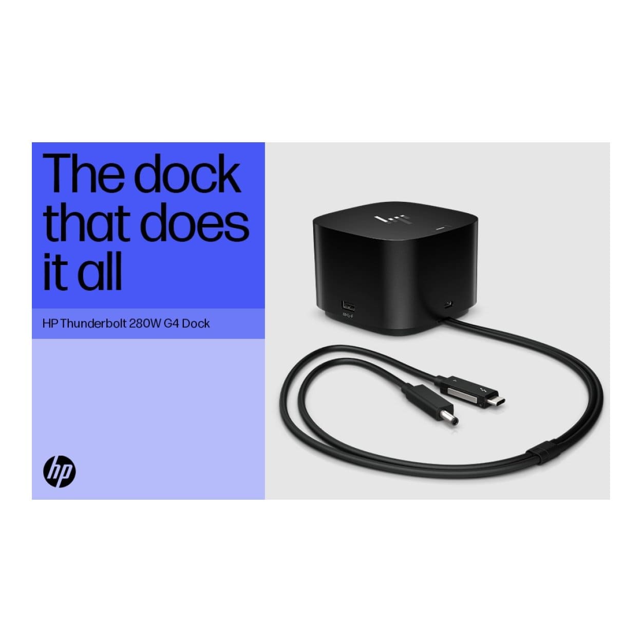 HP Thunderbolt Dock 280W G4 with Combo Cable 4J0G4AA – FirstShop