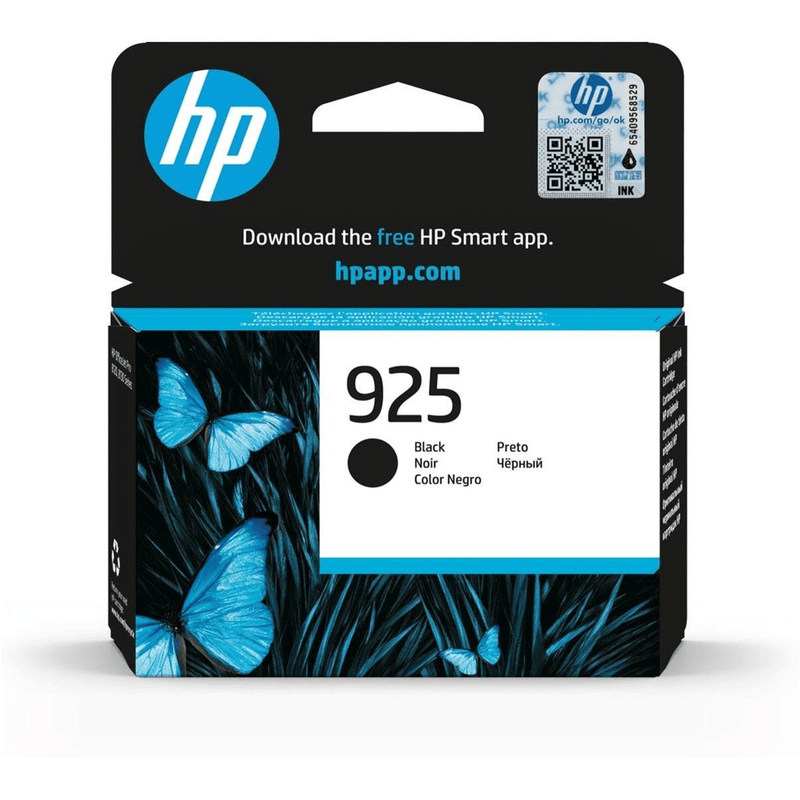 HP 925 Black Printer Ink Cartridge Original 4K0V9PE Single-pack