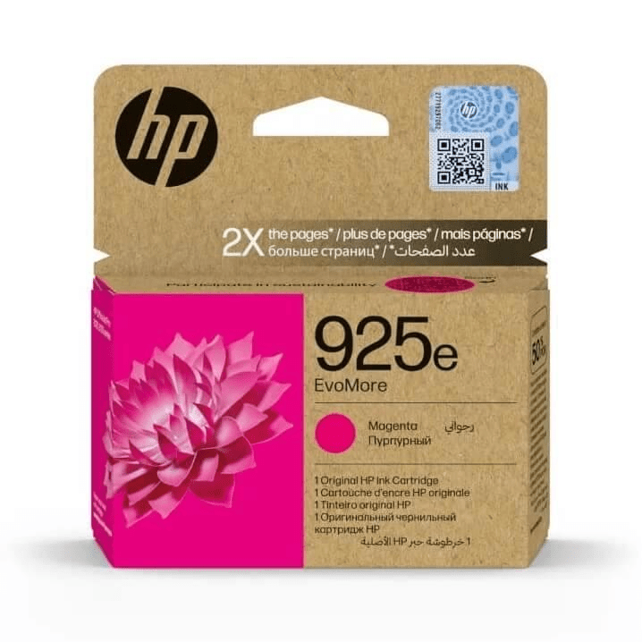 HP 925e EvoMore Magenta Printer Ink Cartridge Original 4K0W1PE Single-pack