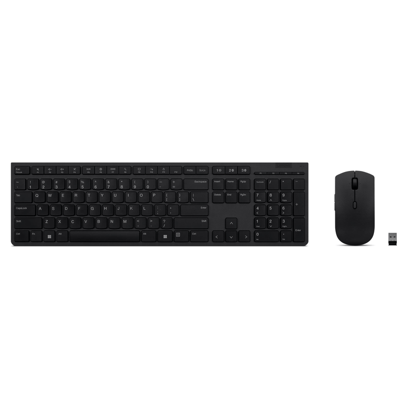 Lenovo 4X31K03931 Wireless Keyboard and Mouse Combo - Black