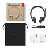 Lenovo USB-C Wired VoIP Headset 5000 for Teams Black 4XD1R88995