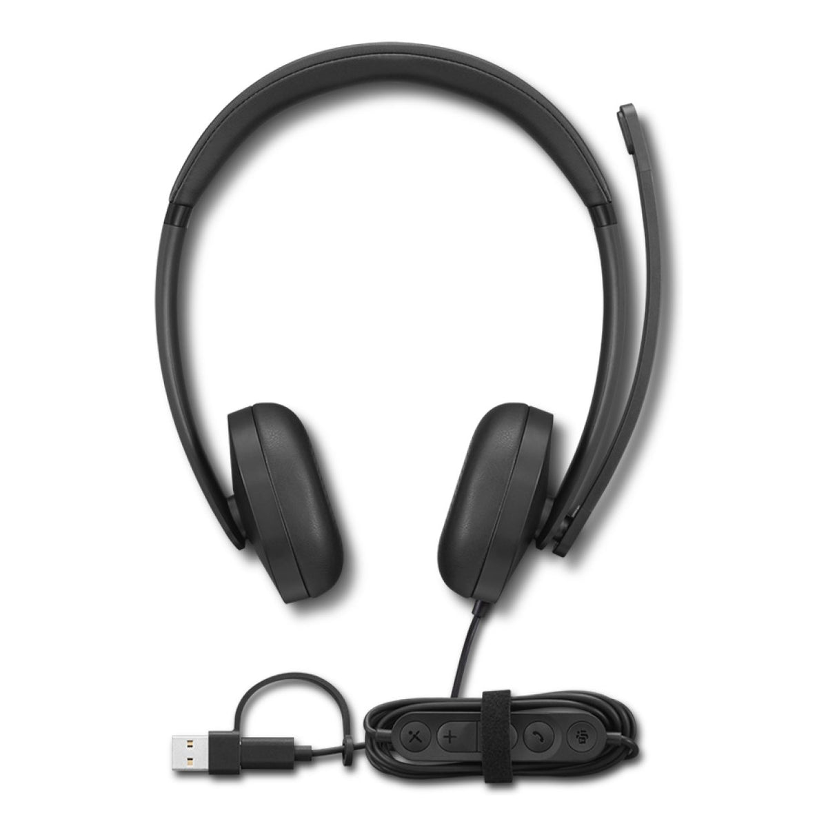 Lenovo USB-C Wired VoIP Headset 5000 for Teams Black 4XD1R88995