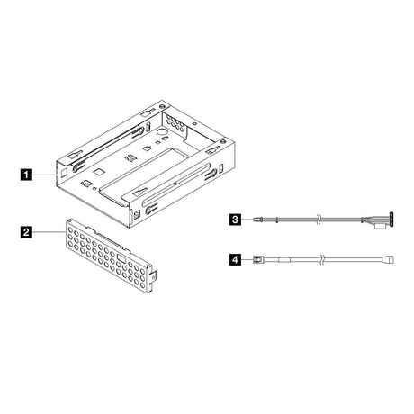 Lenovo ThinkSystem ST50 V2/V3 2nd 3.5-inch HDD Cage Kit 4XF7A79662
