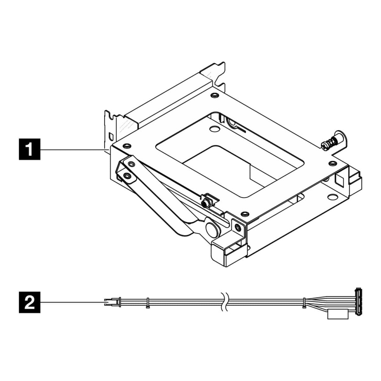 Lenovo ThinkSystem ST50 V3 3rd 3.5-inch HDD Cage Kit 4XF7A93516