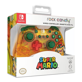 PDP Wired Gaming Controller for Nintendo Switch Bowser Rock Candy 500-181-BOW