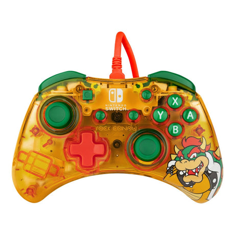 PDP Wired Gaming Controller for Nintendo Switch Bowser Rock Candy 500-181-BOW