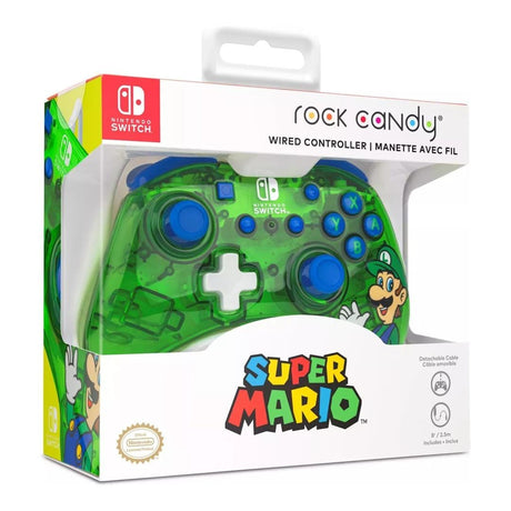 PDP Wired Gaming Controller for Nintendo Switch Luigi Lime Rock Candy 500-181-LUI