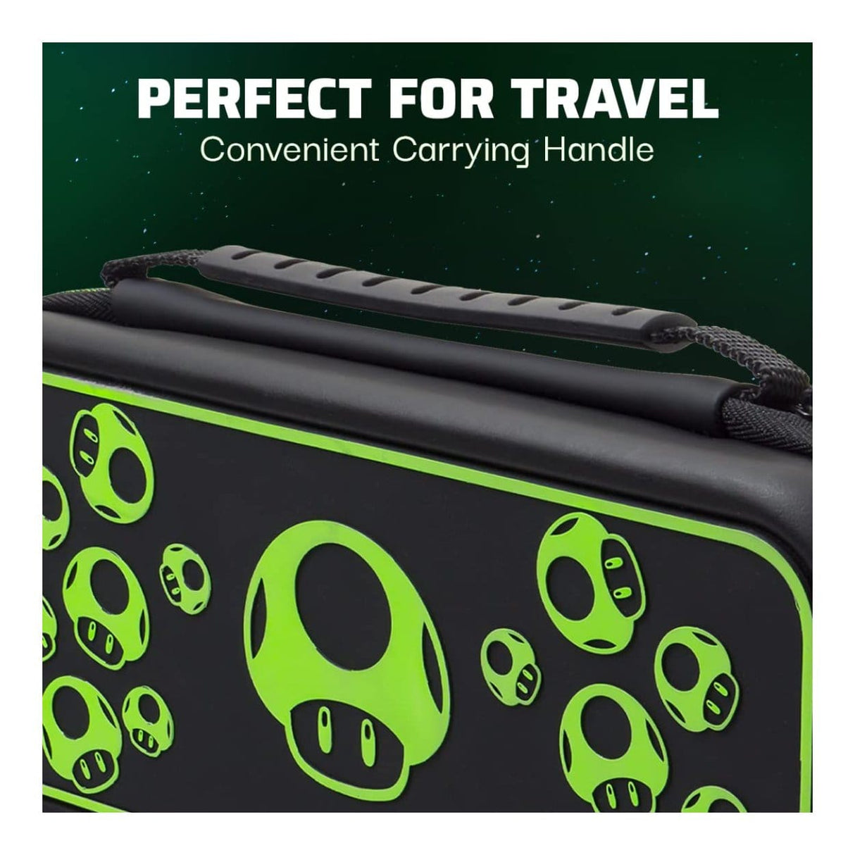 PDP Plus Travel Case for Nintendo Switch - 1-Up Glow in the Dark 500-224-1UP