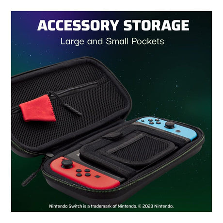 PDP Plus Travel Case for Nintendo Switch - 1-Up Glow in the Dark 500-224-1UP