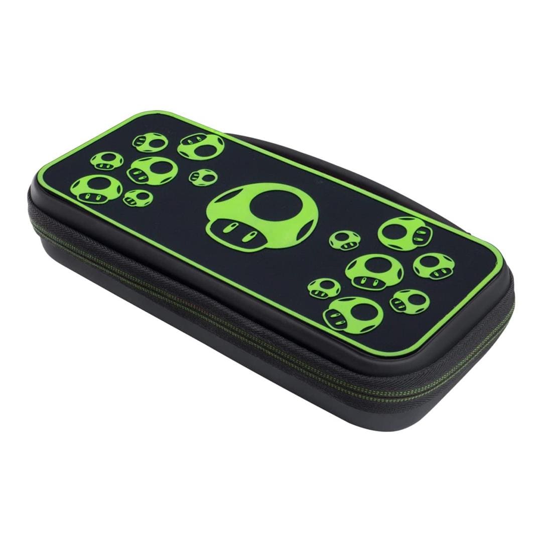 PDP Plus Travel Case for Nintendo Switch - 1-Up Glow in the Dark 500-224-1UP