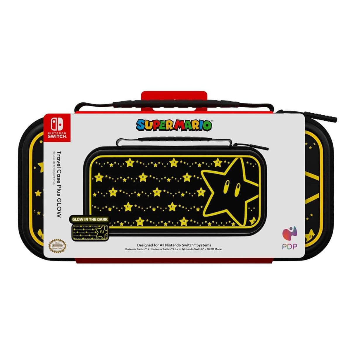 PDP Switch Travel Case Plus Glow - Super Star 500-224-STGD