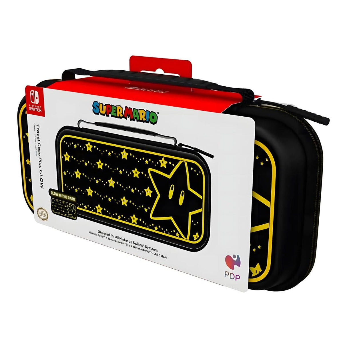 PDP Switch Travel Case Plus Glow - Super Star 500-224-STGD