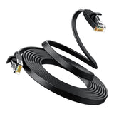 UGreen 15m Cat6 U/UTP Flat Ethernet Cable Black 50180