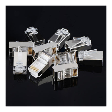 Ugreen NW111 RJ45 Cat6 Ethernet Network Head 100-pack Silver/Transparent 50248