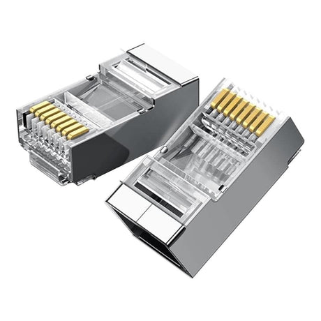 Ugreen NW111 RJ45 Cat6 Ethernet Network Head 100-pack Silver/Transparent 50248