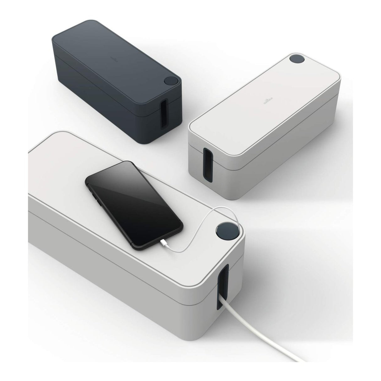 Durable Cavoline Cable Box L Graphite 503037