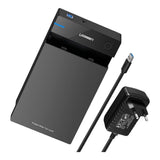 Ugreen 3.5-inch SATA Hard Drive USB 3.0 5Gbps Enclosure Black 50422