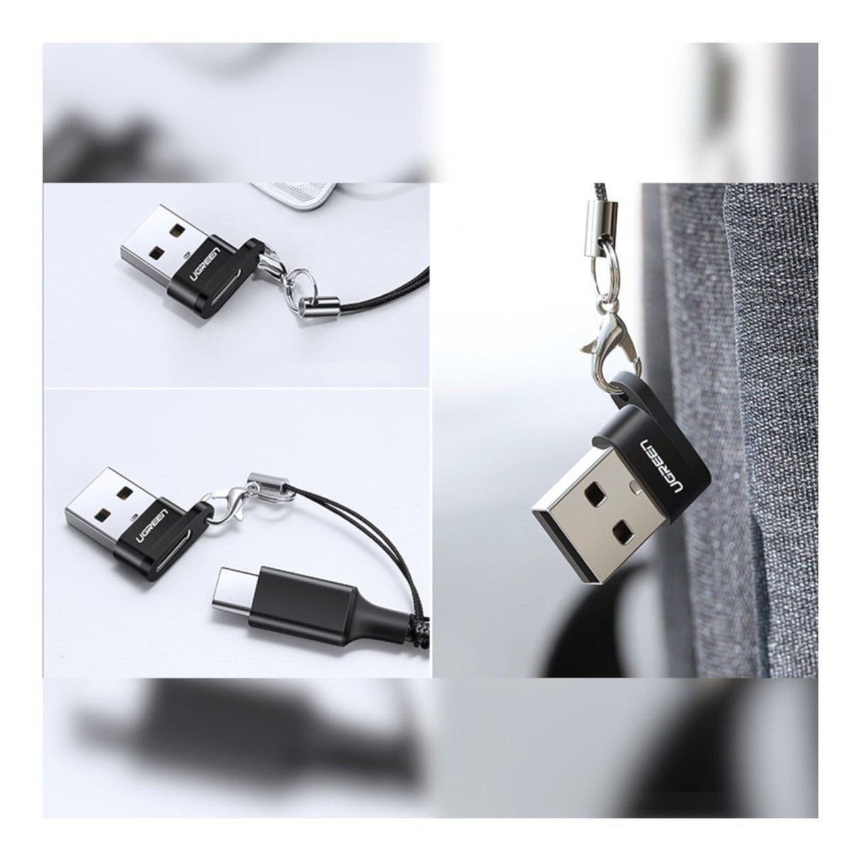 Ugreen USB-A Male to USB-C Female Adapter Black 50568