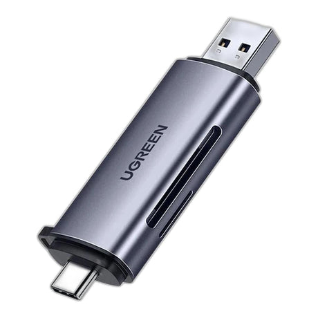 Ugreen SD Micro SD Card Reader for USB-A and USB Type-C Gray 50706
