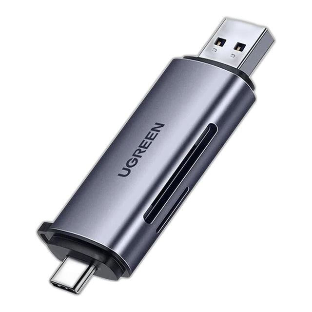 Ugreen SD Micro SD Card Reader for USB-A and USB Type-C Gray 50706