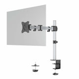 Durable SELECT 13 to 27-inch Monitor Arm Mount Desk Clamp Silver 509423