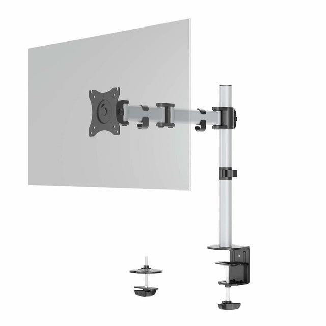 Durable SELECT 13 to 27-inch Monitor Arm Mount Desk Clamp Silver 509423