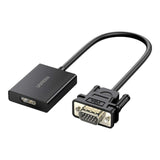 Ugreen VGA Male to HDMI to Female 1080P Full HD Converter Black 50945