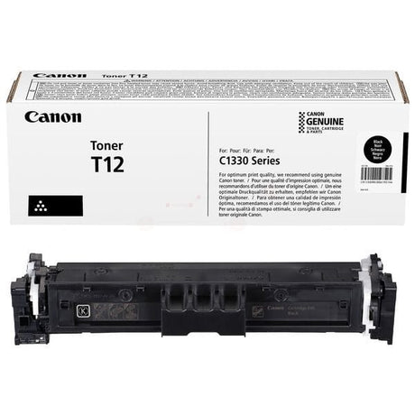Canon T12 Black Toner Cartridge 5,300 Pages Original 5098C006 Single-pack
