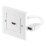 Goobay HDMI Gold-Plated Wall Socket White 51722