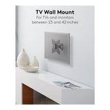 Goobay 23-inch to 42-inch Basic Fixed Tilt and Swivel TV Wall Mount 51893