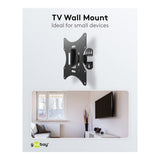 Goobay 23-inch to 42-inch Basic Fixed Tilt and Swivel TV Wall Mount 51893