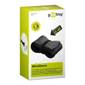 Goobay 1.8m Wire Sleeve Cable Guide Black 51919