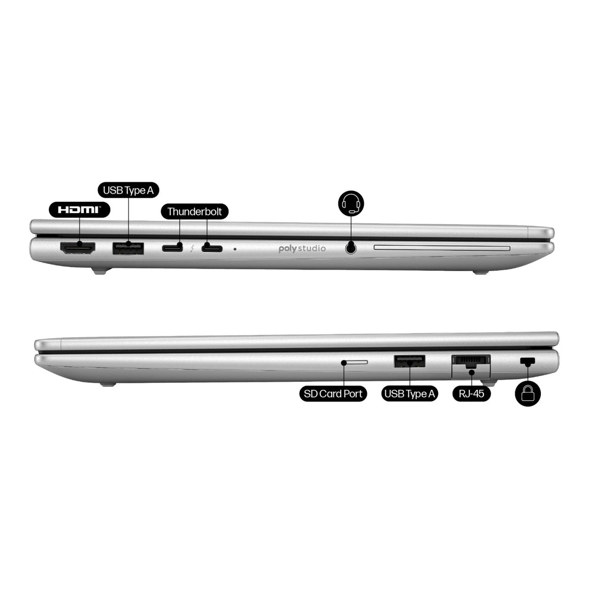 HP EliteBook 6 G1i 13.3-inch WUXGA AI Laptop - Intel Core Ultra 7 255U 512GB SSD 16GB RAM Win 11 Pro