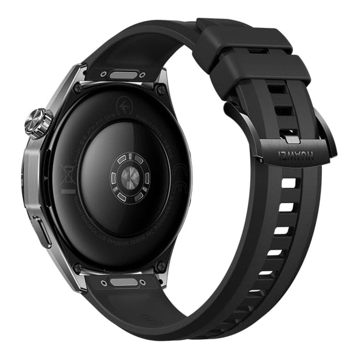 Huawei Watch GT 6 46mm Stainless Steel Case with Black Fluoroelastomer Strap 55020FUF