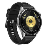 Huawei Watch GT 6 46mm Stainless Steel Case with Black Fluoroelastomer Strap 55020FUF