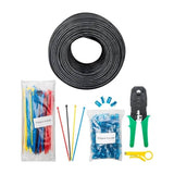 Goobay 100m CAT6 Outdoor CU Solid PE U/UTP Network Cable Set 55440