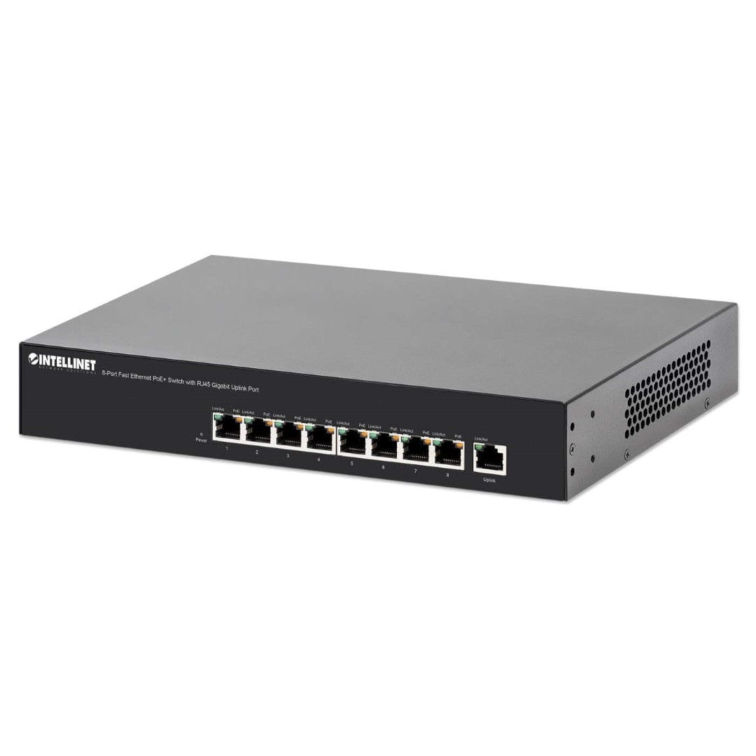 Intellinet 8-Port Fast Ethernet PoE+ Switch 560764