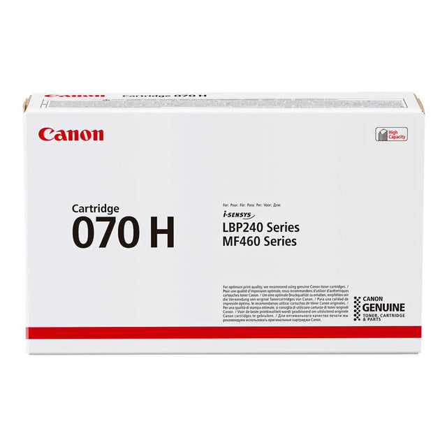 Canon 070H Black Toner Cartridge 10,200 Pages Original 5640C002-OPEN Single-pack (Open Box)