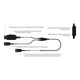 JPL BL-011+P QD to QD Training Split Cable with Quick Disconnect Black 575-099-010