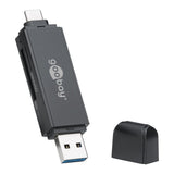 Goobay USB 3.0 and USB-C 2-in-1 Card Reader 58261