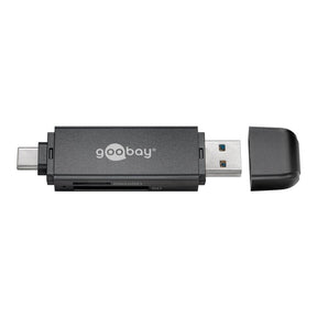 Goobay USB 3.0 and USB-C 2-in-1 Card Reader 58261