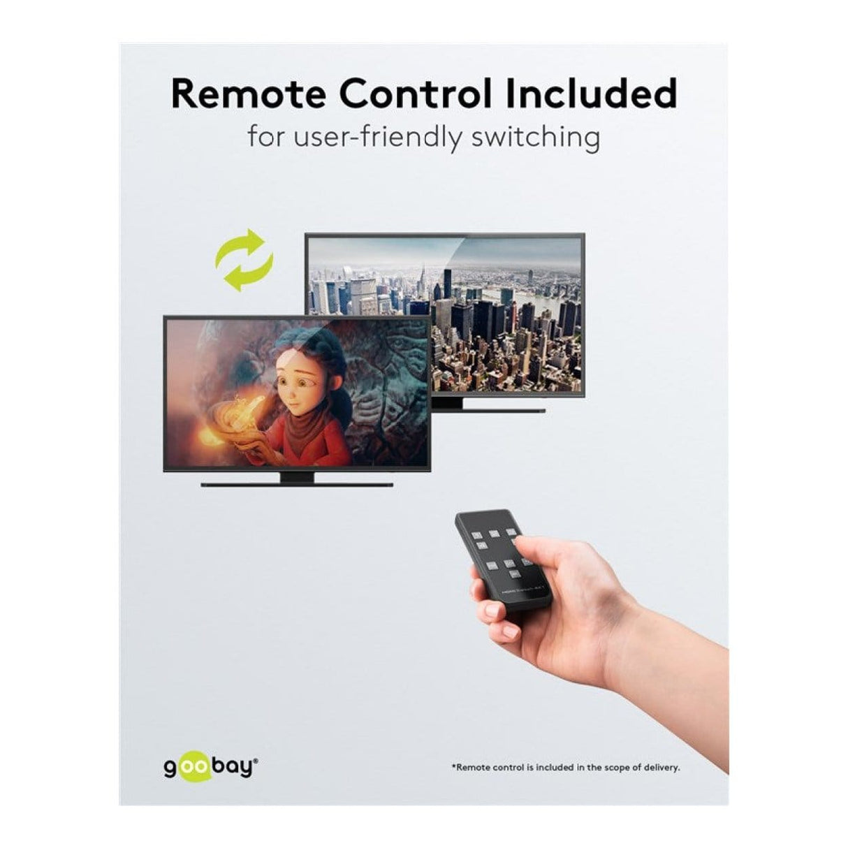 Goobay 4K 60Hz 4-to-1 with Audio Output HDMI Switch 58490