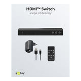 Goobay 4K 60Hz 4-to-1 with Audio Output HDMI Switch 58490