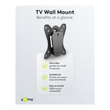 Goobay 23-inch to 42-inch Basic Fixed TV Wall Mount 58523