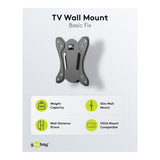 Goobay 23-inch to 42-inch Basic Fixed TV Wall Mount 58523
