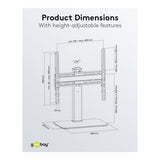 Goobay 32-inch to 55-inch Basic Fixed Tabletop TV and Monitor Stand 58524