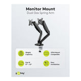 Goobay 17-inch to 32-inch Double Monitor Mount with Gas Spring 58531