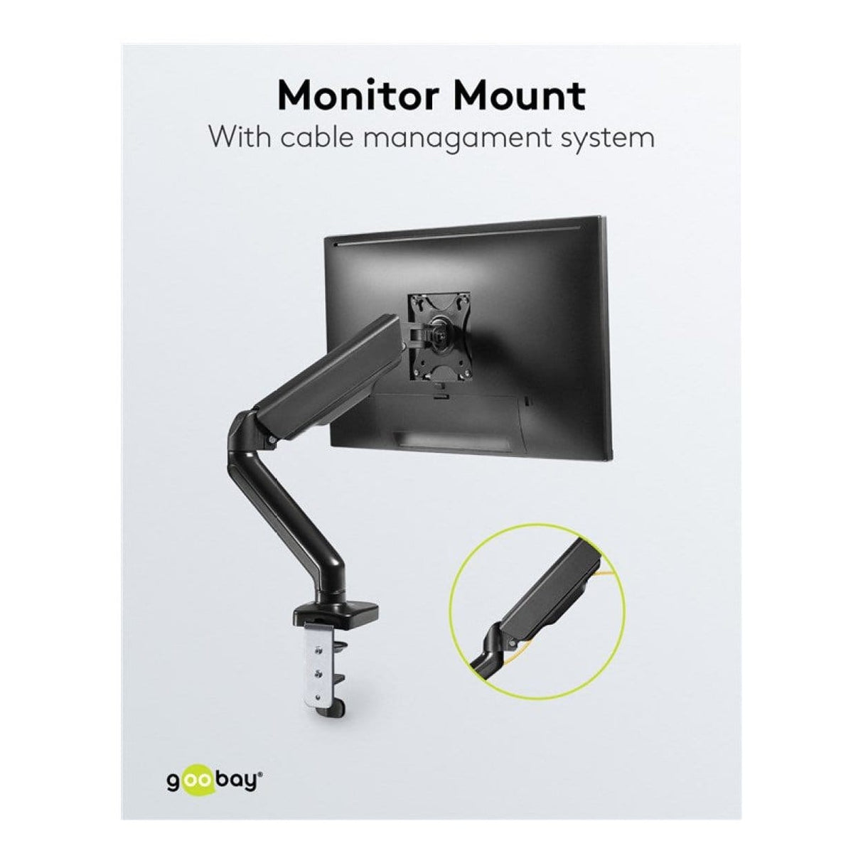 Goobay 17-inch to 32-inch Double Monitor Mount with Gas Spring 58531
