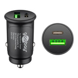 Goobay 27W Dual-USB Fast USB-C PD Car Charger 59521