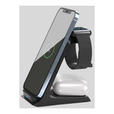 Goobay 3-in-1 Wireless Qi Charger Black 60217